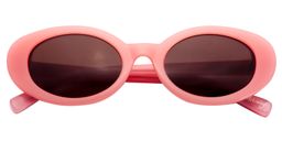 Calista Oval Pink Sunglasses1