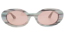 Calista Oval Floral Sunglasses0