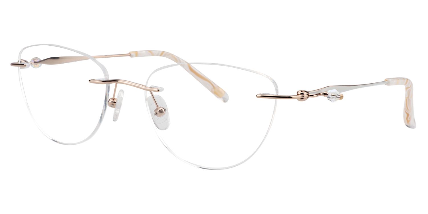 Oval Gold Glasses | Zeelool Glasses2