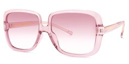 Raymond Square Pink Sunglasses1