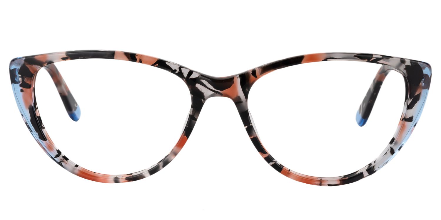 Oval Red Floral Glasses | Zeelool Glasses0