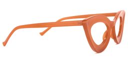 Quennell Cateye Burnt Orange Glasses3