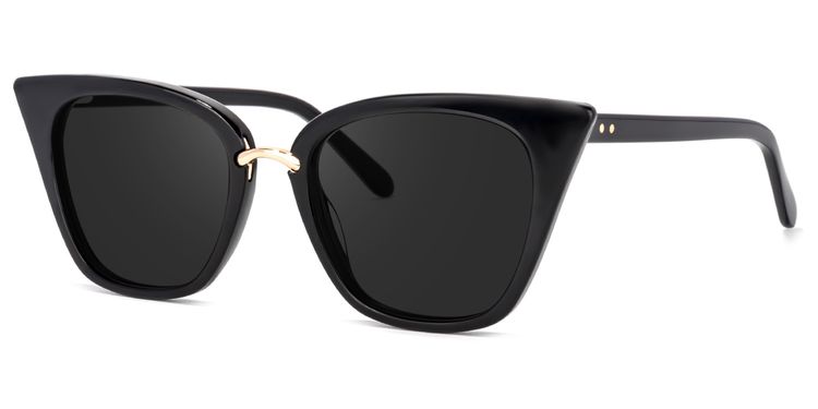 Tallulah Black Cat eye Sunglasses
