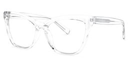 Raegan Cateye Clear Glasses1