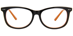 Laura Rectangle Black Glasses0