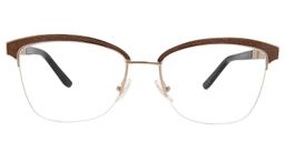 Oliver Brown Square Glasses0
