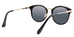 Shirley Round Black Sunglasses5