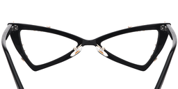 Stacey Sparkling Trilateral Black Eyeglasses3