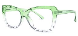 Wendell Cateye Green Glasses1