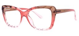Wendell Cateye Red Glasses1