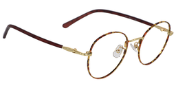 Jenica Round Gold Floral Glasses5