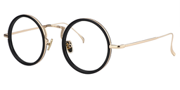 Alisa Round Black Glasses3