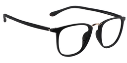 Devin Rectangle Black Glasses4