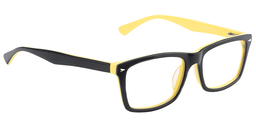 Ethan Rectangle Black Glasses4