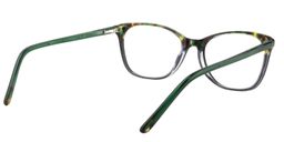 Alcuin Rectangle Green Glasses5