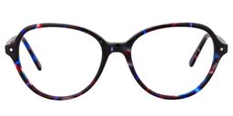Aldred Oval Blue Tortoise Glasses0