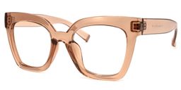 Malcolm Square Beige-Clear Glasses2