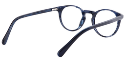 Anthony Round Dark Blue Glasses5