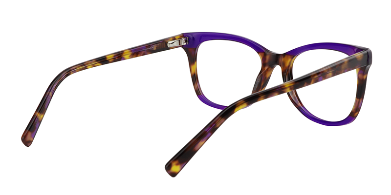 Rectangle Purple Glasses | Zeelool Eyewear5