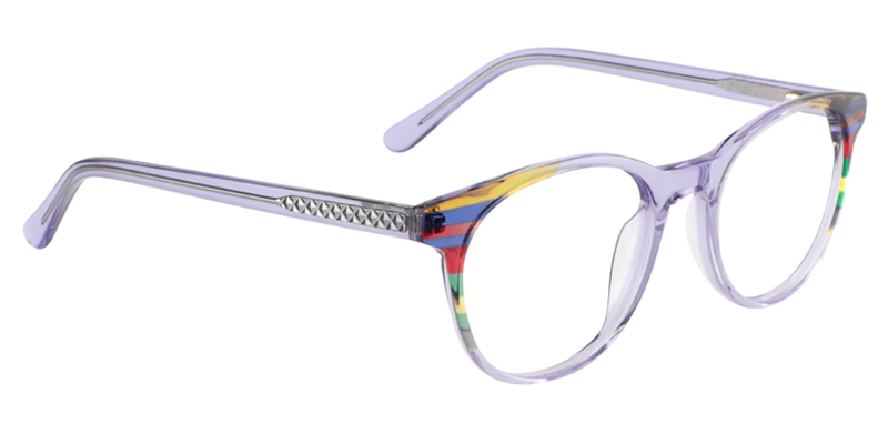 Round Light Purple Glasses | Zeelool Eyeglass Frames3