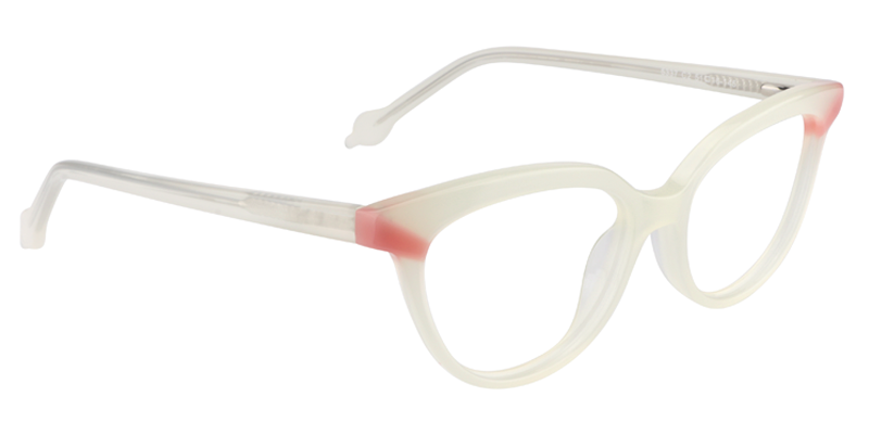 Cat Eye Creamy White Glasses | Zeelool Eyewear3