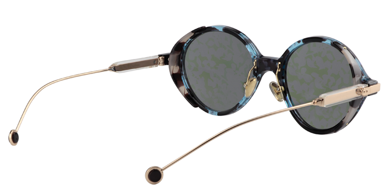 Round Blue Tortoise Sunglasses | Zeelool Sunglasses Online5