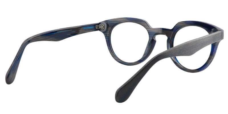 Round Dark Blue Glasses | Zeelool Eyeglass Frames5