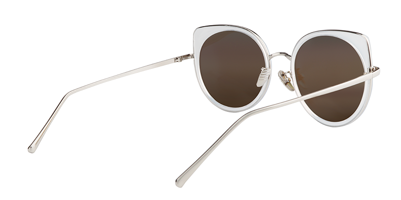 Cateye Clear Sunglasses | Zeelool Sunshades5