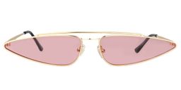 Albertine Aviator Gold Sunglasses0