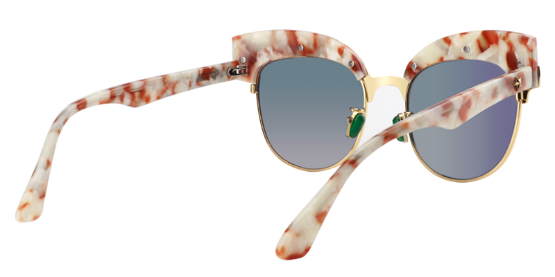 Browline Orange Sunglasses | Zeelool Sunglasses5