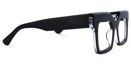 Rosado Rectangle Black Glasses3