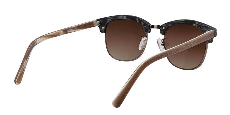 Browline Gray Sunglasses | Zeelool Sunglasses Online5