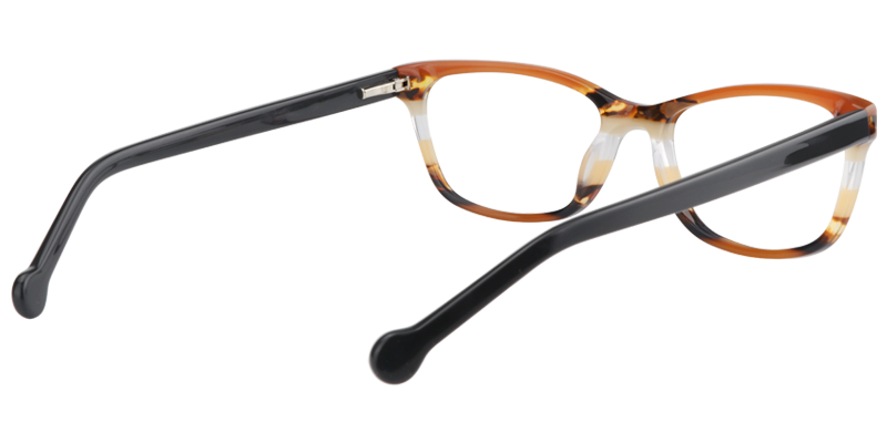 Rectangle Brown Glasses | Zeelool Prescription Glasses5