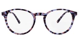 Blanche Round Purple Glasses 0