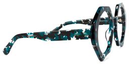 Hugh Geometric Blue-Floral Glasses3