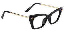 Nelly Cat Eye Black Glasses5