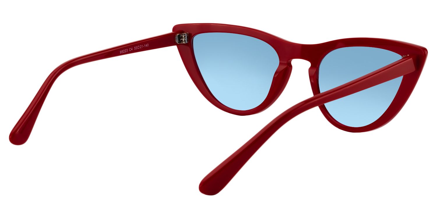 Cat eye Red Sunglasses | Zeelool Sunglasses5