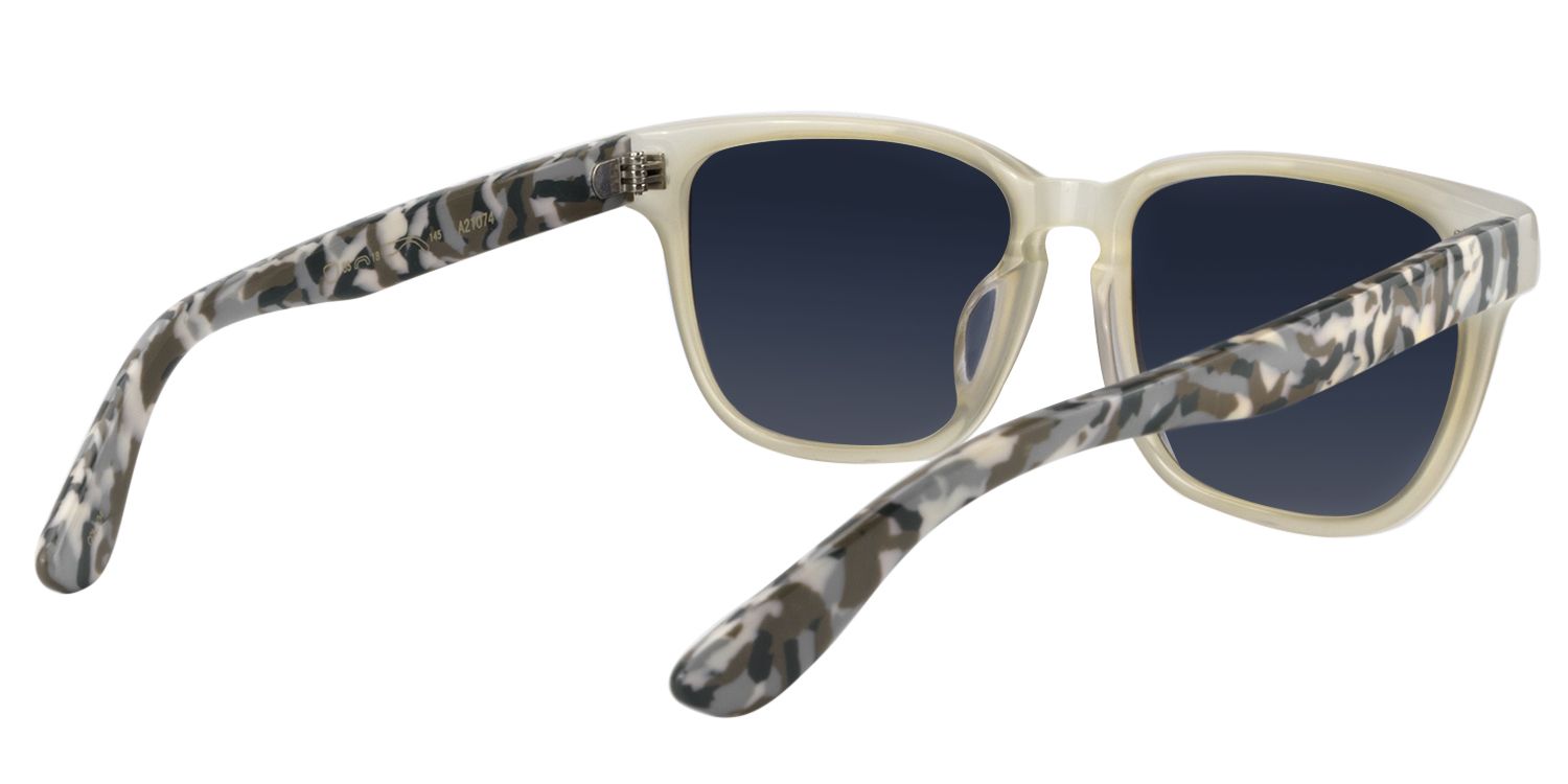 Square White Sunglasses | Zeelool Sunglasses5
