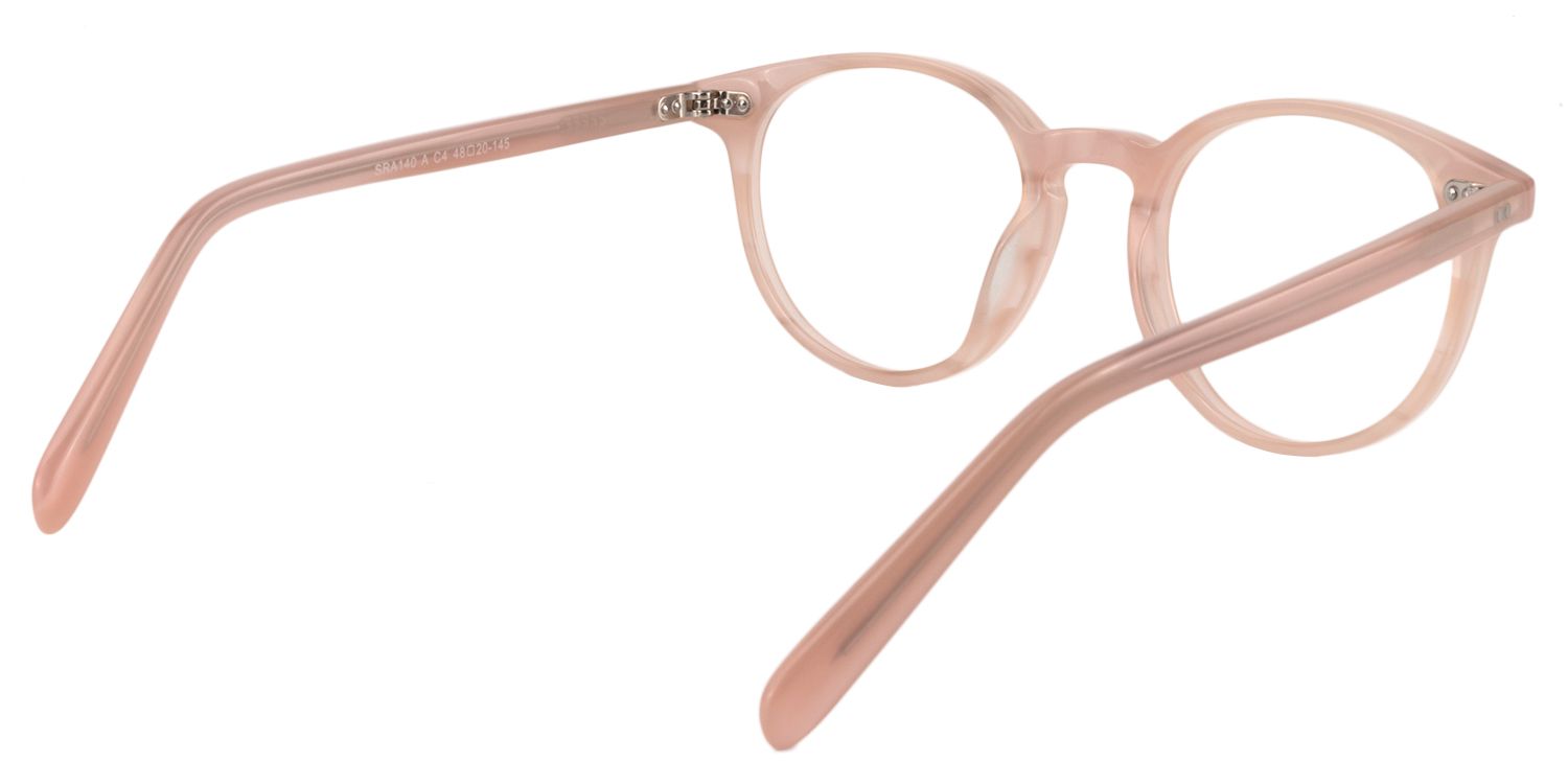 Round Pink Glasses | Zeelool Glasses5