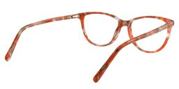 Alvira Oval Orange-Pattern Glasses5