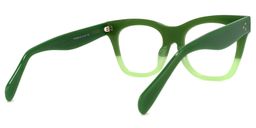 Tandy Rectangle Green Glasses4