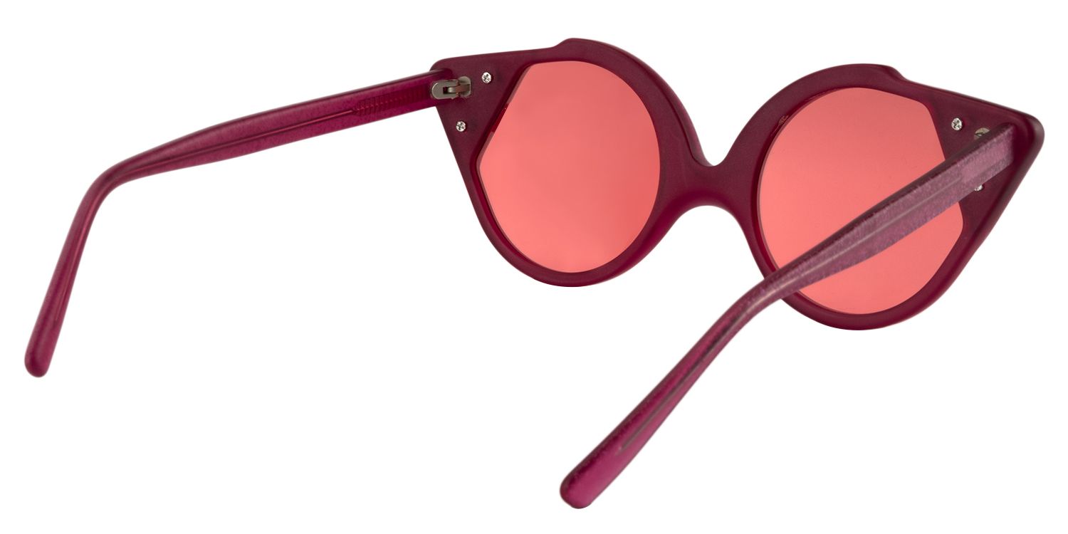 Cat eye Red Sunglasses | Zeelool Sunglasses5