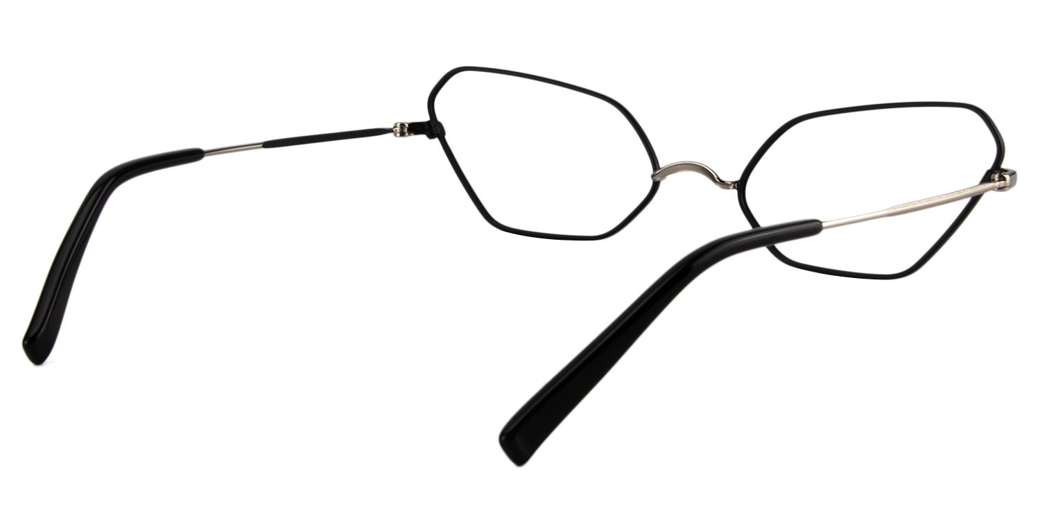 Geometric Black Glasses | Zeelool Glasses5