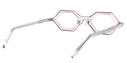 Caesar Geometric Purple Glasses5