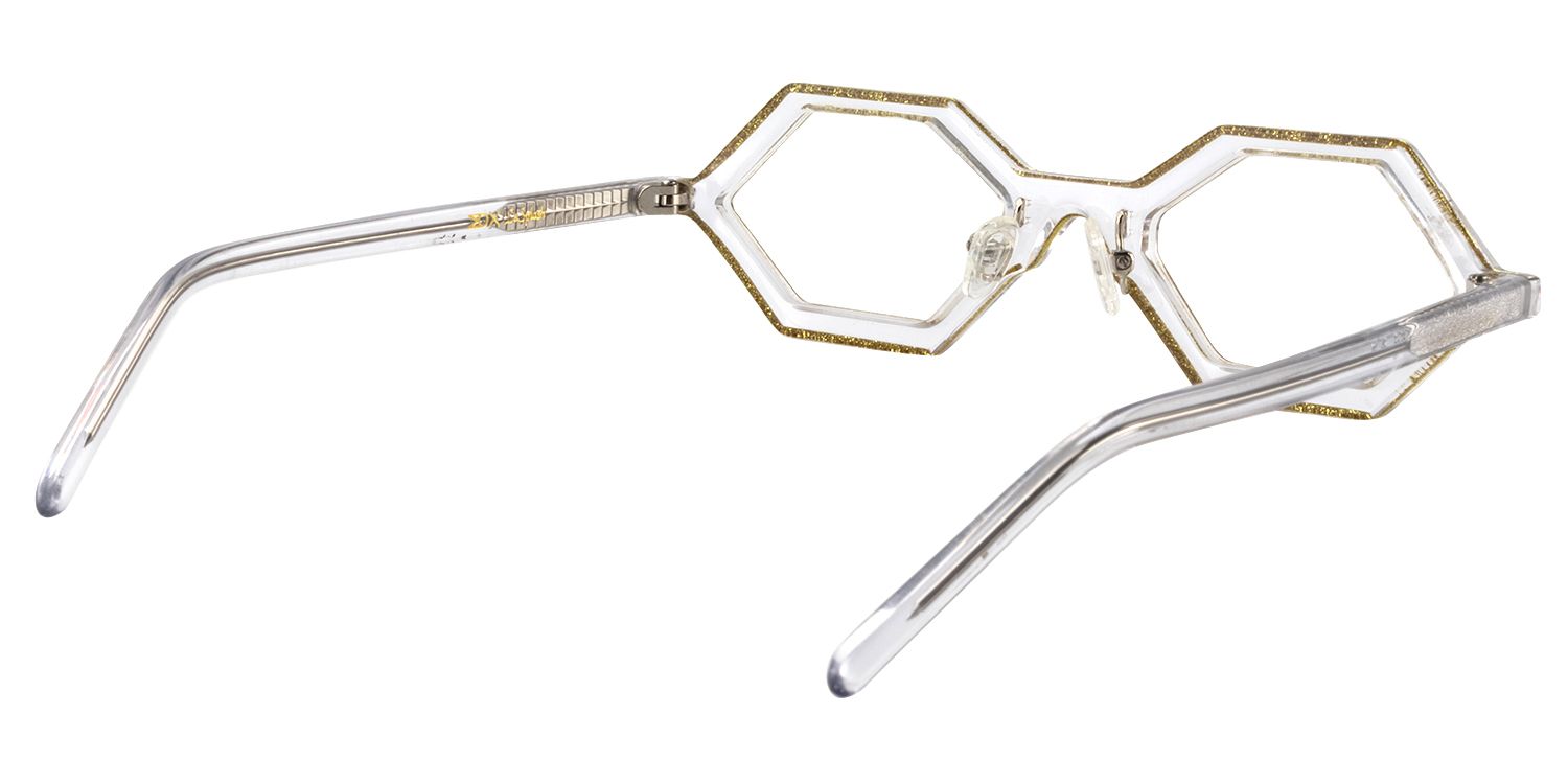 Geometric Yellow Glasses | Zeelool Glasses5