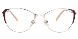 Calandra Cat eye Silver Glasses0