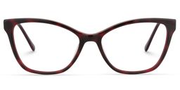 Calista Cat eye Red Tortoise Glasses0