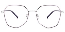 Bivins Geometric Purple Glasses0