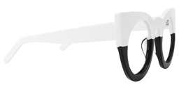 Ophelia Cateye Black-White Glasses3