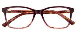 Cecilia Floral Rectangle Glasses7